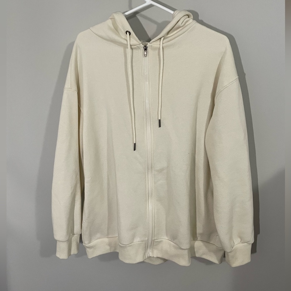 H&M Women’s Zip-up hooded LARGE - Picture 1 of 6